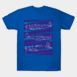 Blueprint Skies: Iconic Warbirds T-Shirt